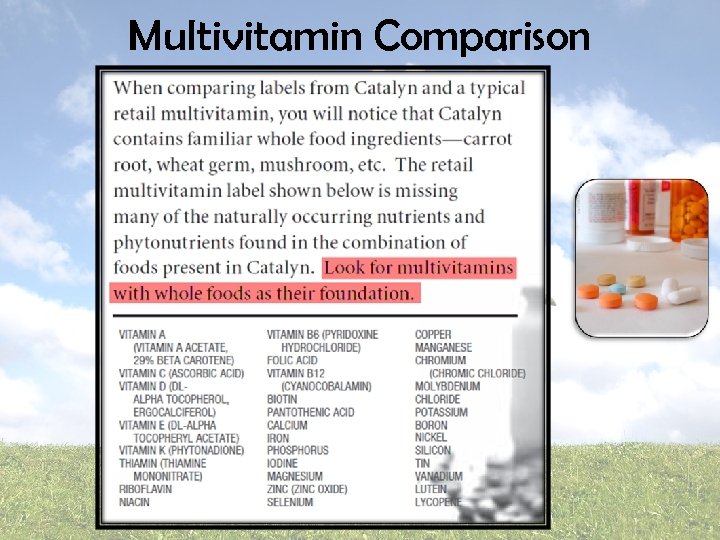 Multivitamin Comparison 