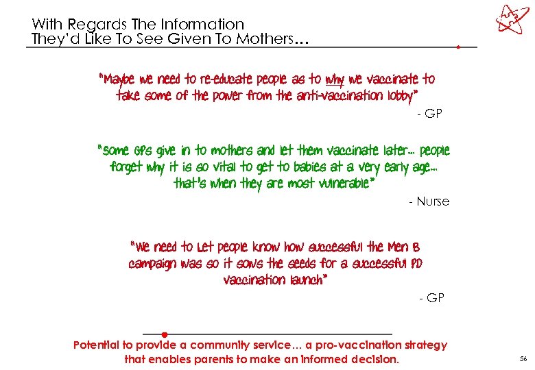 With Regards The Information They’d Like To See Given To Mothers… “Maybe we need