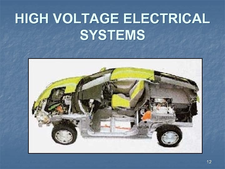 HIGH VOLTAGE ELECTRICAL SYSTEMS 12 