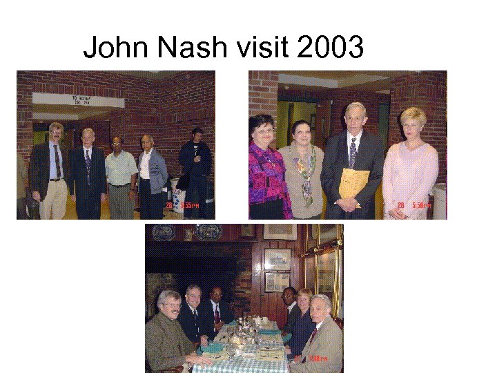 John Nash visit 2003 