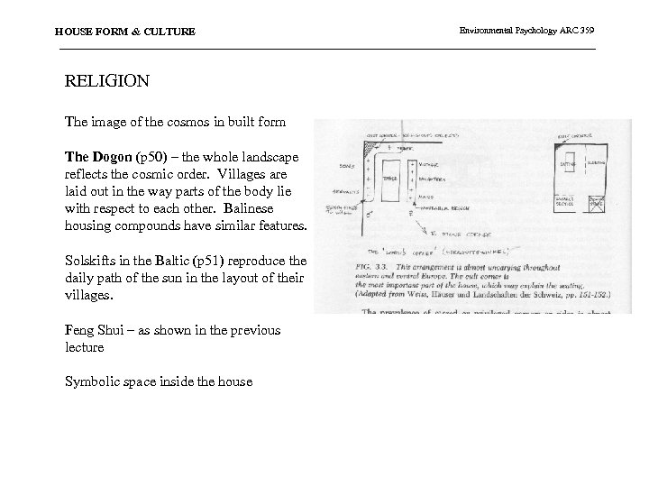 HOUSE FORM & CULTURE RELIGION The image of the cosmos in built form The