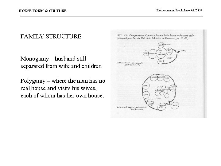 HOUSE FORM & CULTURE FAMILY STRUCTURE Monogamy – husband still separated from wife and