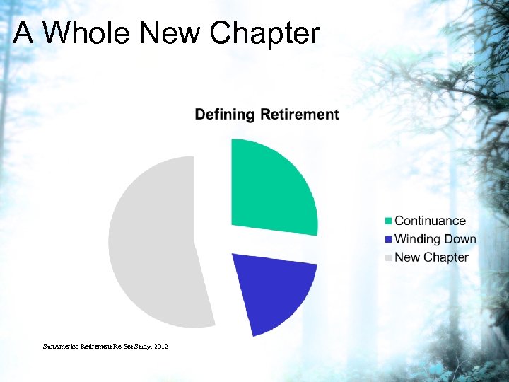 A Whole New Chapter Sun. America Retirement Re-Set Study, 2012 