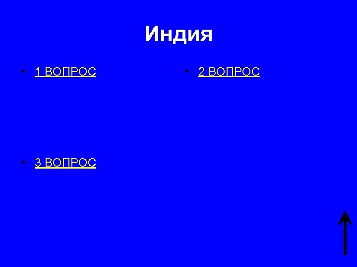Индия • 1 ВОПРОС • 3 ВОПРОС • 2 ВОПРОС 