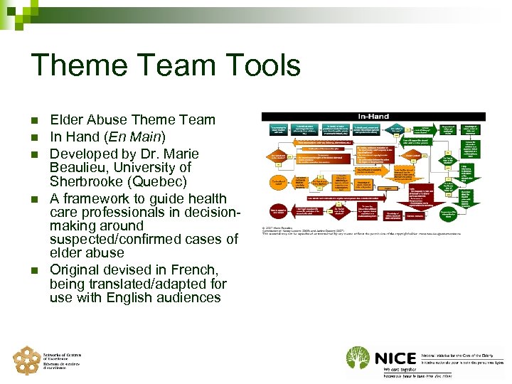 Theme Team Tools n n n Elder Abuse Theme Team In Hand (En Main)