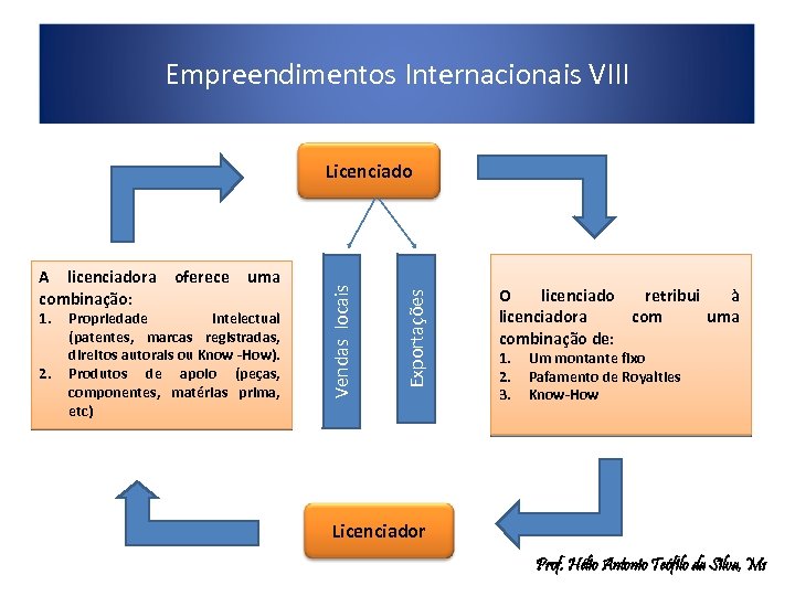 Empreendimentos Internacionais VIII . 1. 2. oferece uma Propriedade intelectual (patentes, marcas registradas, direitos