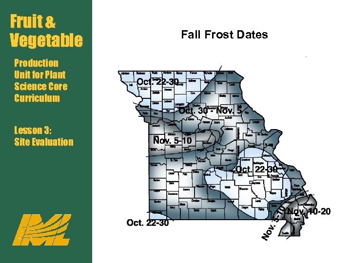Fruit & Vegetable Production Unit for Plant Science Core Curriculum Lesson 3: Site Evaluation
