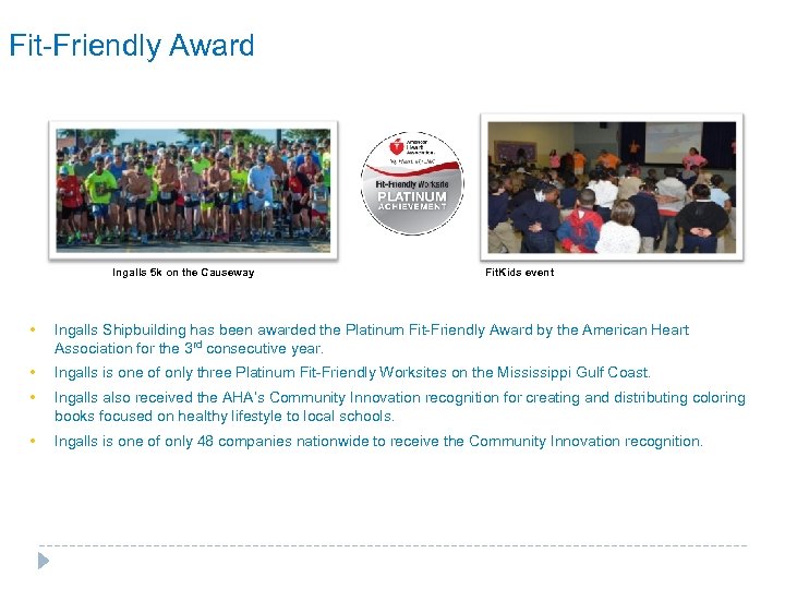  Fit-Friendly Award Ingalls 5 k on the Causeway Fit. Kids event • Ingalls