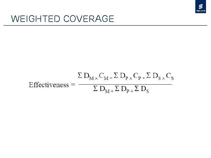 Weighted Coverage 