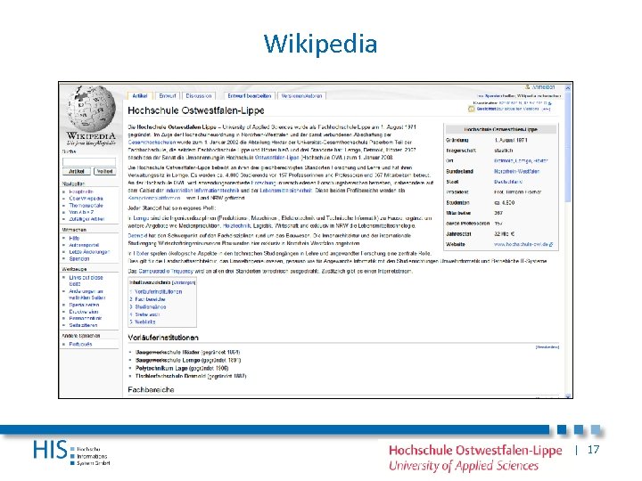 Wikipedia | 17 