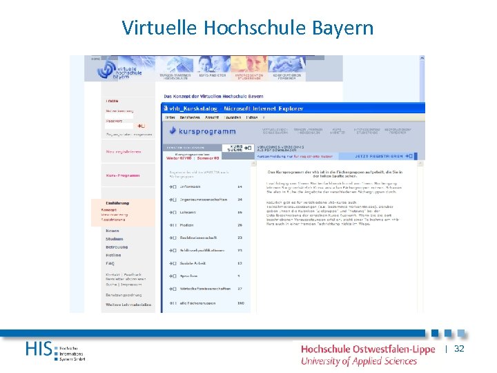 Virtuelle Hochschule Bayern | 32 