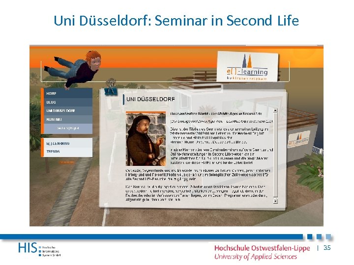 Uni Düsseldorf: Seminar in Second Life | 35 
