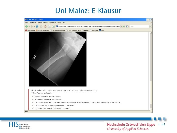 Uni Mainz: E-Klausur | 41 