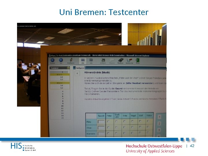 Uni Bremen: Testcenter | 42 