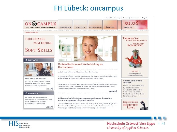 FH Lübeck: oncampus | 45 