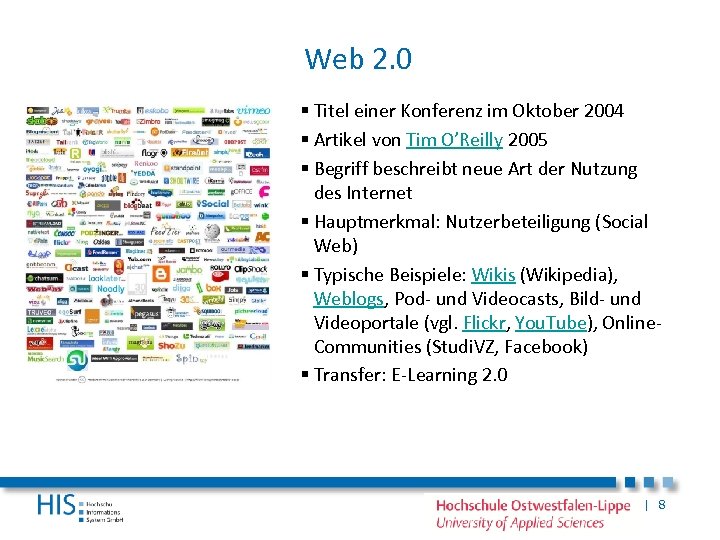 Web 2. 0 § Titel einer Konferenz im Oktober 2004 § Artikel von Tim