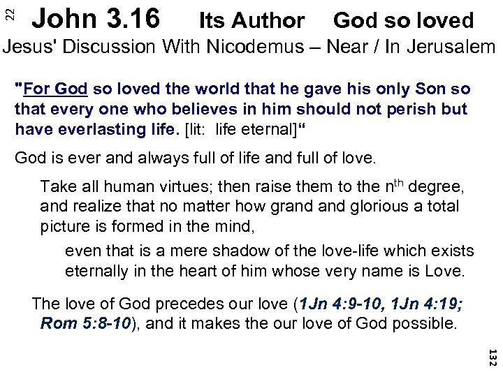 22 John 3. 16 Its Author God so loved Jesus' Discussion With Nicodemus –