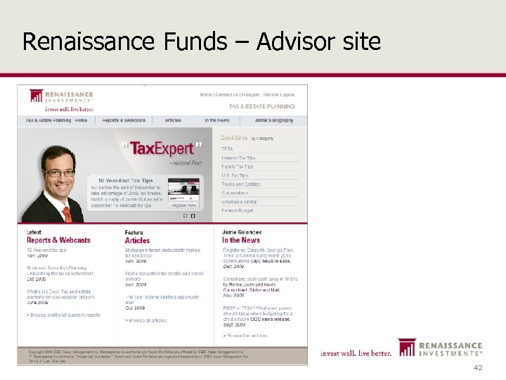 Renaissance Funds – Advisor site 42 