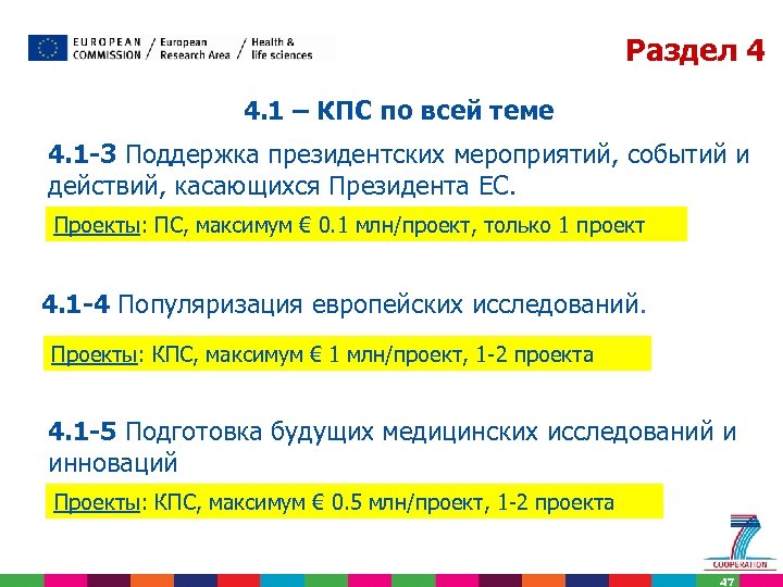 Раздел 4 4. 1 – КПС по всей теме 4. 1 -3 Поддержка президентских