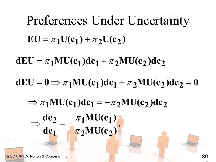 Preferences Under Uncertainty © 2010 W. W. Norton & Company, Inc. 39 