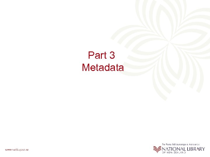 Part 3 Metadata 