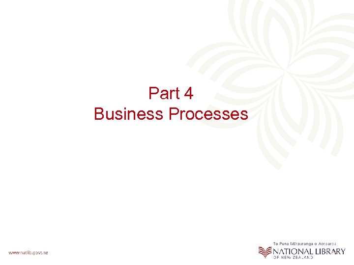Part 4 Business Processes 