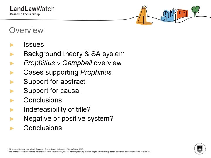 Overview ► ► ► ► ► Issues Background theory & SA system Prophitius v