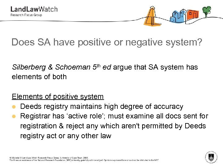 Does SA have positive or negative system? Silberberg & Schoeman 5 th ed argue