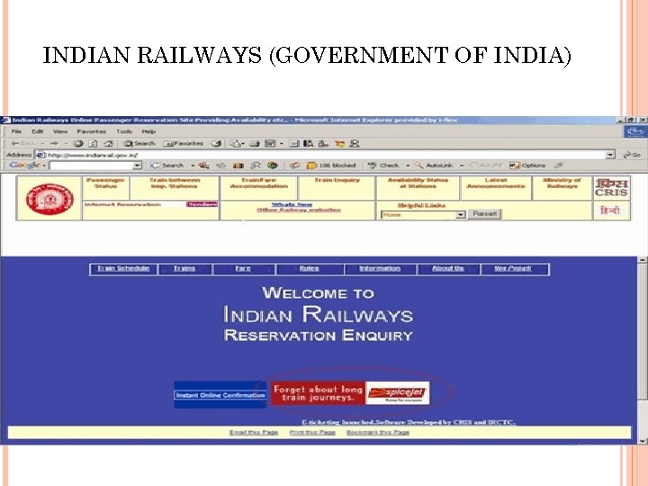 INDIAN RAILWAYS (GOVERNMENT OF INDIA) 18 