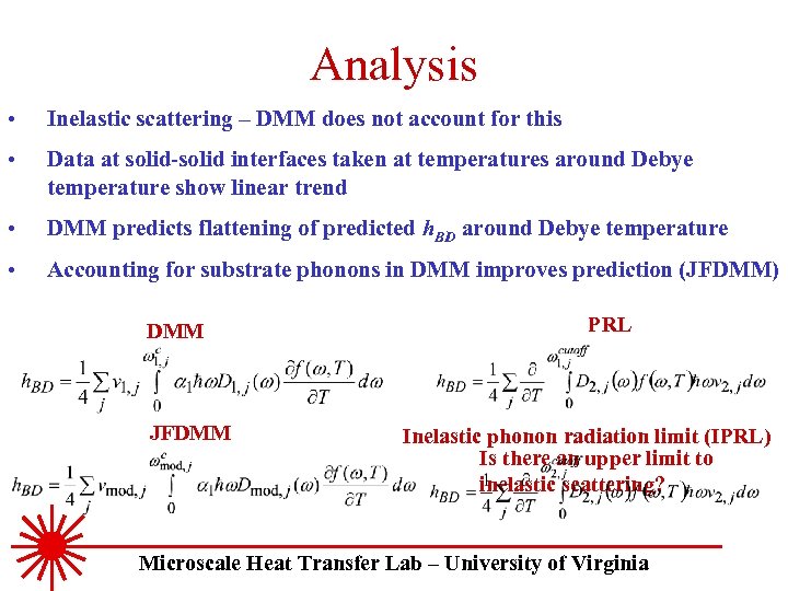 Analysis • Inelastic scattering – DMM does not account for this • Data at