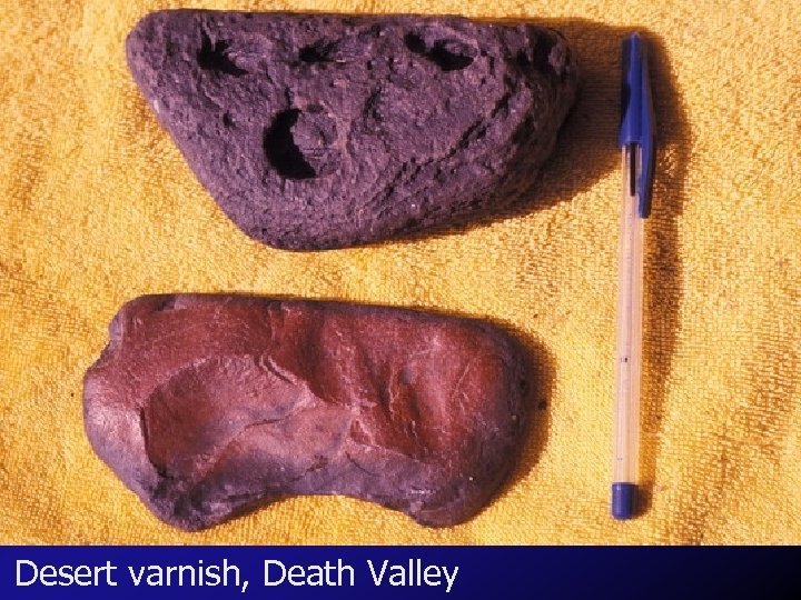 Desert varnish, Death Valley 