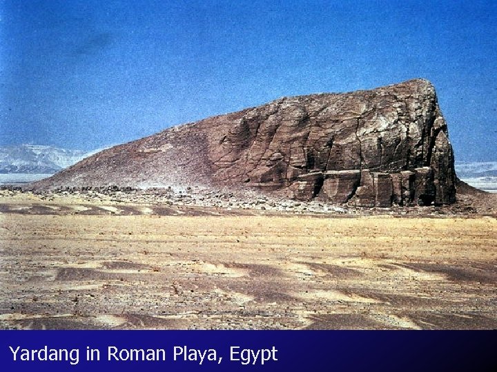 Yardang in Roman Playa, Egypt 