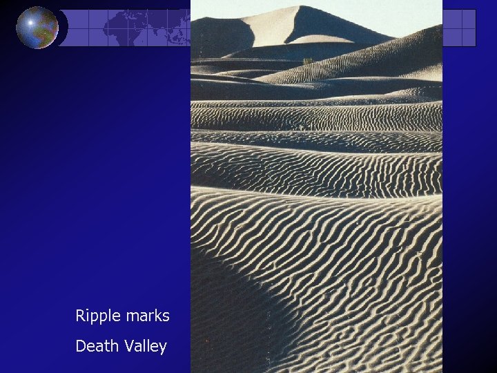 Ripple marks Death Valley 