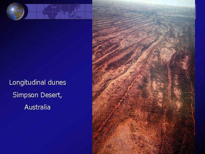 Longitudinal dunes Simpson Desert, Australia 