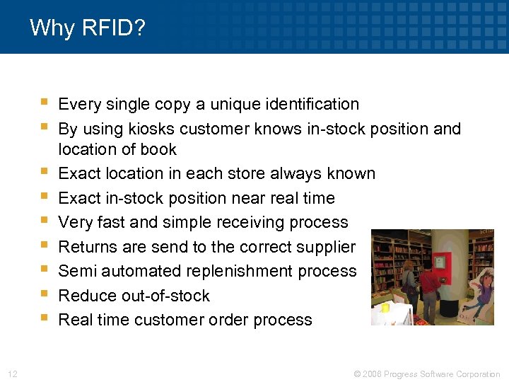 Why RFID? § § § § § 12 Every single copy a unique identification