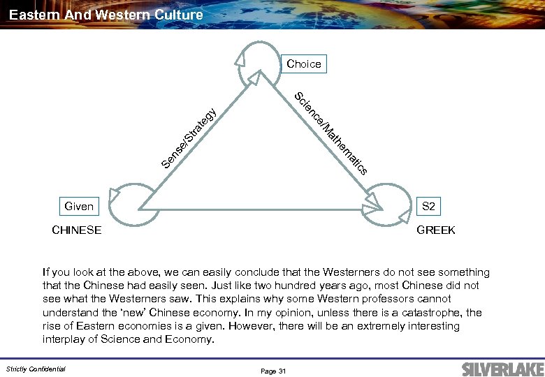 Eastern And Western Culture Choice Se ics at m he at ns e/ St