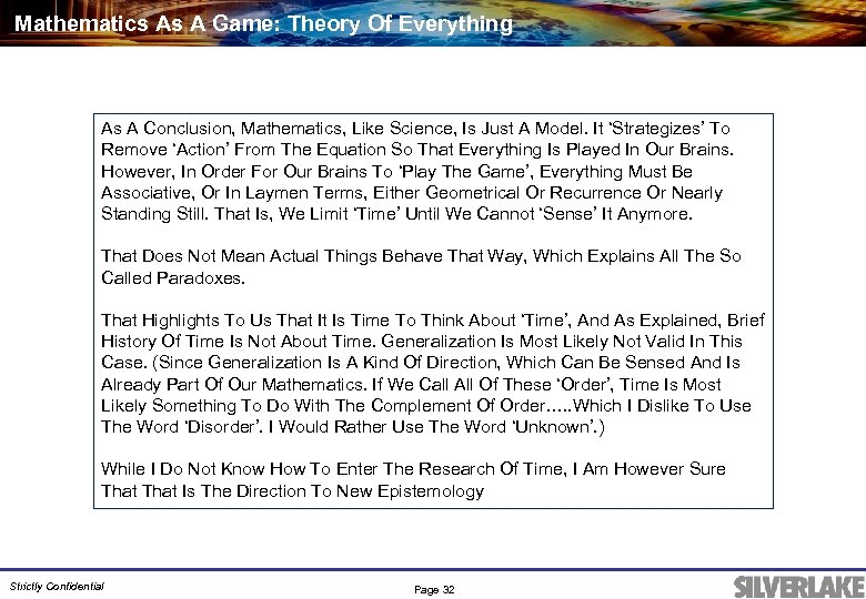 Mathematics As A Game: Theory Of Everything As A Conclusion, Mathematics, Like Science, Is