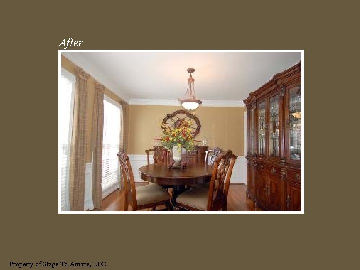 After Property of Stage To Amaze, LLC 