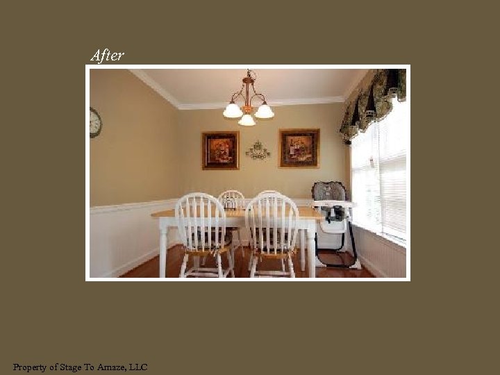 After Property of Stage To Amaze, LLC 