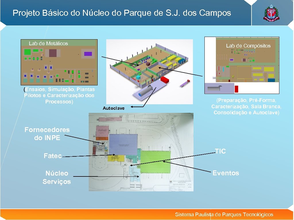 Projeto Básico do Núcleo do Parque de S. J. dos Campos Lab de Metálicos