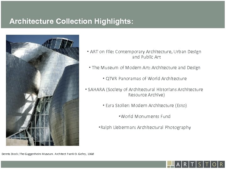 Art. STOR Architecture Collection Highlights: • ART on File: Contemporary Architecture, Urban Design and