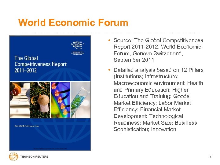 World Economic Forum • Source: The Global Competitiveness Report 2011 -2012. World Economic Forum,