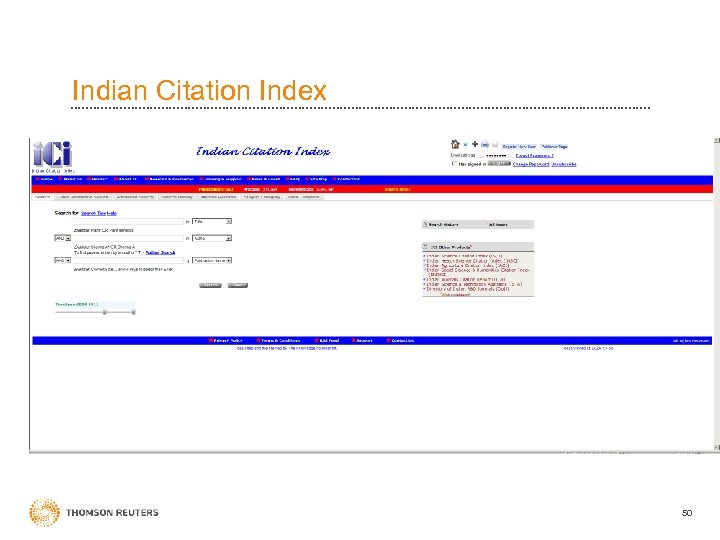 Indian Citation Index 50 