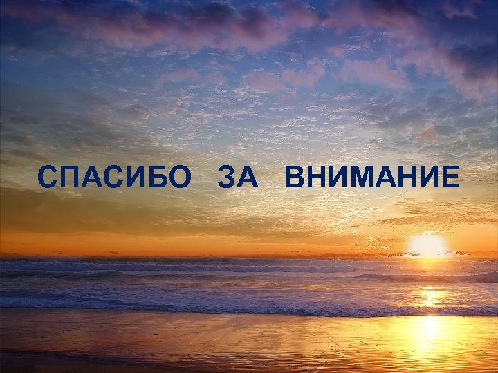 СПАСИБО ЗА ВНИМАНИЕ 