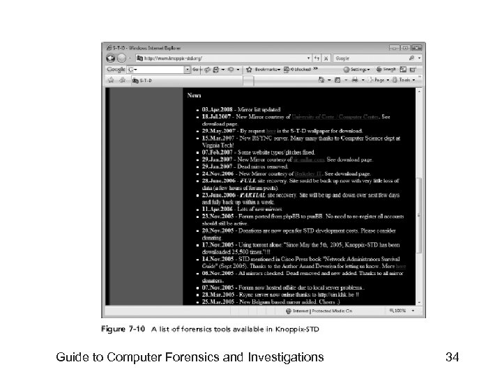 Guide to Computer Forensics and Investigations 34 