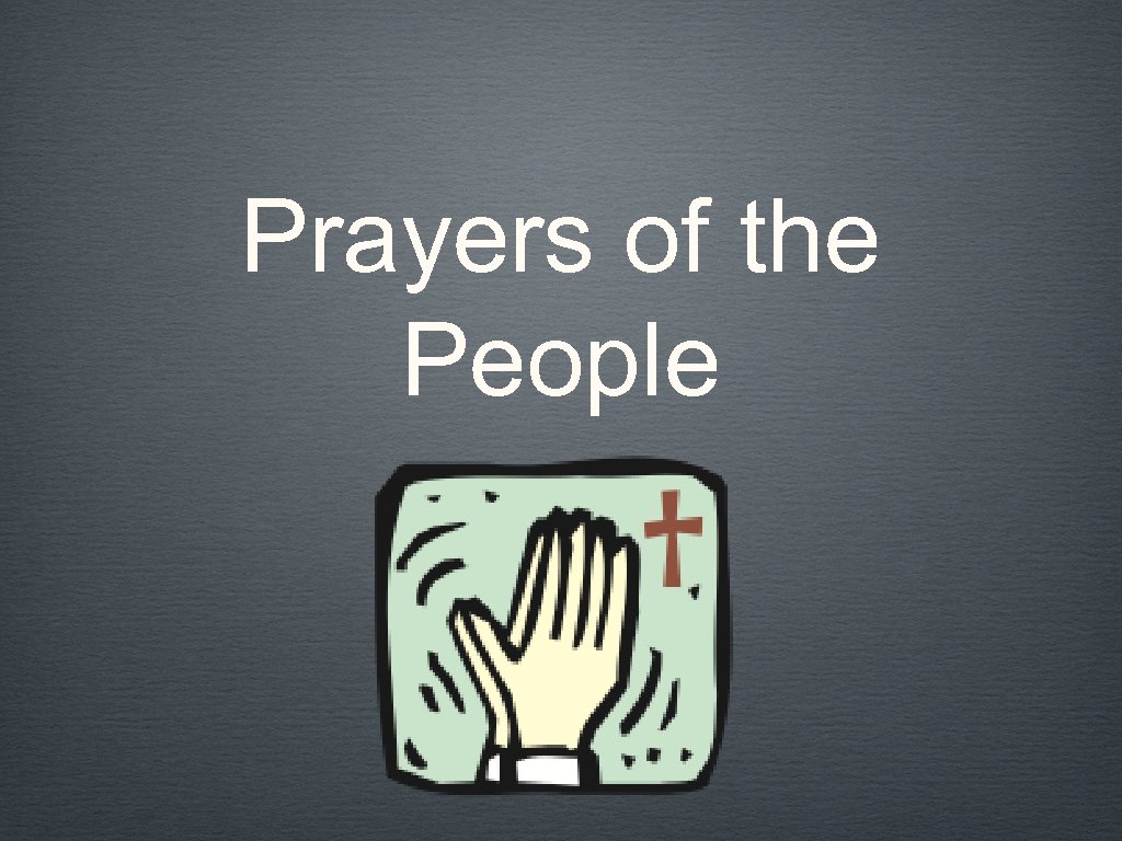 Prayers of the People 