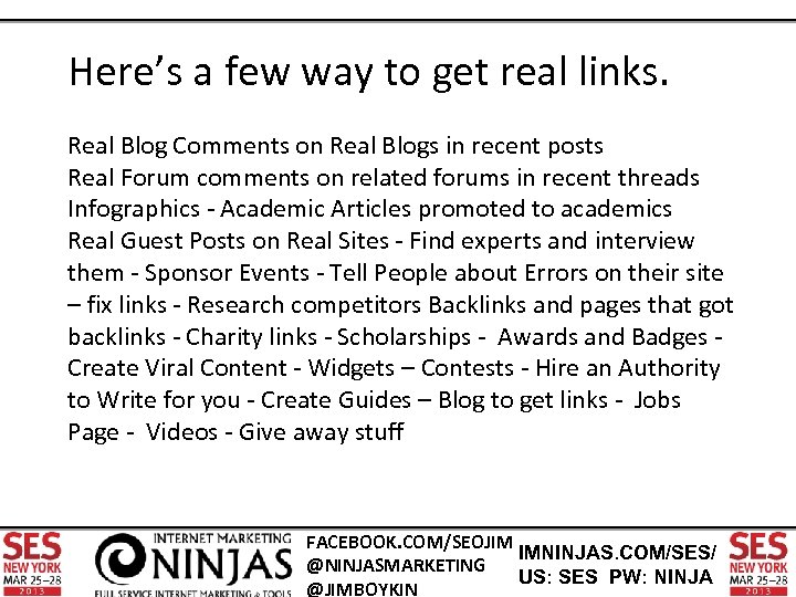 Here’s a few way to get real links. Real Blog Comments on Real Blogs