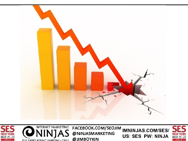 FACEBOOK. COM/SEOJIM IMNINJAS. COM/SES/ @NINJASMARKETING US: SES PW: NINJA @JIMBOYKIN 