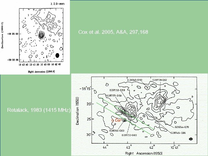 Cox et al. 2005, A&A, 297, 168 Retalack, 1983 (1415 MHz) 