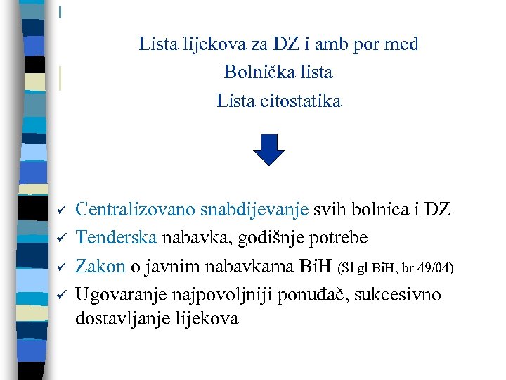 Lista lijekova za DZ i amb por med Bolnička lista Lista citostatika ü ü